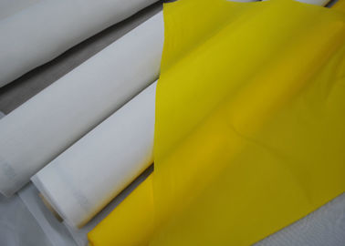 ตาข่ายโพลีเอทิลีน 100% สำหรับงานพิมพ์สิ่งทอ 120T - 34 สีขาว / เหลือง
